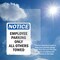 Signmission Employee Parking Only All Others Towed OSHA Notice Sign, Vinyl Decal, 3.5in W x 5in L, 2PK OS-2PACK-NS-D-35-V-11957 - alternate 6